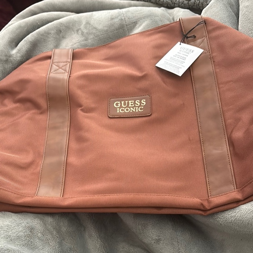 Guess Iconic Brown Tote Bag